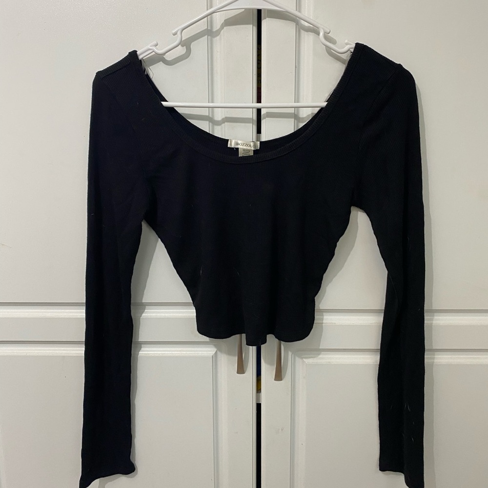 Long sleeve crop top